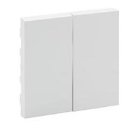 Tecla doble Legrand 864105 serie Niloe Step Blanco Mate