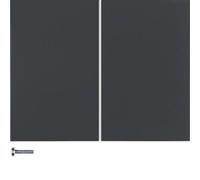 Tecla doble para interruptores/reguladores, serie berker K.1 de hager, antracita