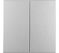 Tecla doble para interruptores/reguladores, series berker S.1/ B.3/ B.7 de hager, aluminio