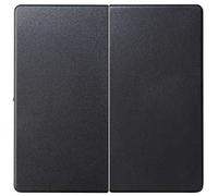 Tecla doble para mecanismos de mando, serie 82 Concept, 1 x 5,5 x 5,5 centímetros, color negro mate (referencia: 8200398-098)