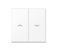 Tecla doble persiana A, color blanco mate (referencia: JUNG A595PWWM)