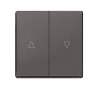 Tecla doble persiana en carbono | Siemens Delta MIRO 5TG62765CM00