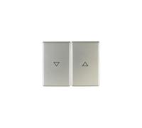 Tecla doble persiana K1,K5 acero