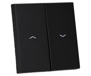 Tecla doble persiana LS, color negro mate (referencia: JUNG LS995PSWM)