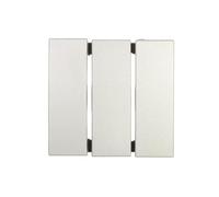Tecla mec. triple S/B aluminio