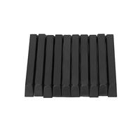 Tecla negra para piano Keytop 10 Uds. Teclas de repuesto ABS mate para accesorios de piano vertical de negro