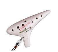 Tecla Ocarina AC Alto C De 12 Orificios Para Principiantes, Instrumento Xun De Cerámica De 6 Orificios Para Actuación Profesional De Estudiantes De CA (Color : 02)