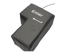 Tecla portátil de descompresión USB Big Enter Key Super Enter, ingresa al gigante de la computadora de la oficina, programador de teclas, almohada siesta, regalo de descompresión Juguetes