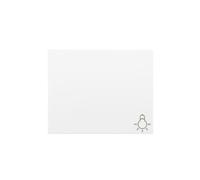 Tecla Pulsador Luz Simbolo Blanco Serie Iris BJC 18717
