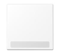 Tecla simple con visor/inscr LS, color blanco mate (referencia: JUNG LS990NAWWM)