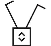 Tecla simple de persianas berker.Net, para series berker S.1/ B.3/ B.7 de hager, blanco polar, mate