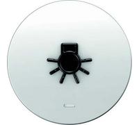 Tecla sin barreras simple con ind lumi y símbolo luz en relieve, R.1/R.3, bl pol