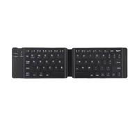 Teclado 5.1 Dual 3 Plegables Recargable Plegable con Touchpad Compatible con Android(BK Dual-Folding)