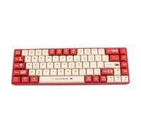 Teclado 65%, Teclado para Juegos 65% 68 Teclas Teclado Mecánico para Juegos con Cable Intercambiable en Caliente Retroiluminación Dinámica Interruptor Rojo Teclado Mecánico para