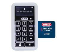 Teclado ABUS HomeTec Pro Bluetooth® CFT3100 - Introducción de código para abrir la puerta principal - Para el accionamiento inalámbrico de cerradura de puerta HomeTec Pro Bluetooth® CFA3100 - Blanco