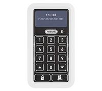 Teclado ABUS HomeTec Pro Bluetooth® CFT3100 - entrada de código para abrir la puerta principal - para el funcionamiento inalámbrico de la cerradura de puerta HomeTec Pro Bluetooth® CFA3100 - blanco