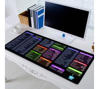 Teclado antideslizante extragrande Quick Key de hengsof con patrón de accesos directos para software de oficina, compatible con Excel, Word,