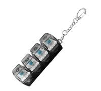 Teclado Antiestrés Clics Fidget Toy,Llaveros Teclado, Antiestrés, Clics Con Luz Clicker Botón Para Descompresión Decoración