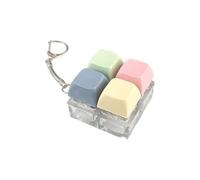 Teclado Antiestres, Teclado Fidget Toys, 4 Botón Llavero Antiestrés, Juguete Fidget Clicker, Sensorial Juguetes para Aliviar El Estrés Pass Tiempo