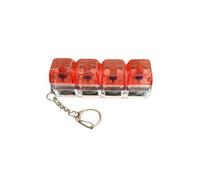 Teclado Antiestres Teclado Iluminado - Juguete Antiestrés con Teclado Clics, Llavero con Teclados An-tiestrés De 4 Botones con Luces,Juguetes Divertidos para Aliviar El Estrés para Adultos 2026