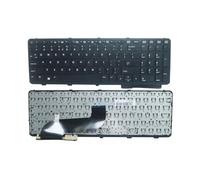 Teclado AR/RU/US/Inglés, Compatible con HP, ProBook, 650 G1 655 G1 US con Marco, Color Negro, 738697-001(US)
