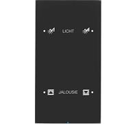 Teclado berker Touch Sensor confort configurado, 2 fases, serie berker R.3 de hager, negro