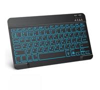 Teclado Bluetooth con retroiluminación RGB en Hebreo, Ruso, español, portugués y Coreano. Compatible con iOS, Android, Windows, iPad, Samsung, tabletas y portátiles.(Only RU Keyboard)