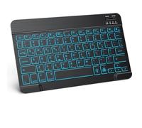 Teclado Bluetooth con retroiluminación RGB en Hebreo, Ruso, español, portugués y Coreano. Compatible con iOS, Android, Windows, iPad, Samsung, tabletas y portátiles.(Only KR Keyboard)