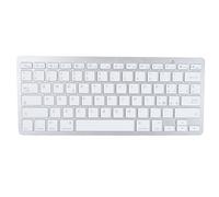 Teclado Bluetooth de Idioma Bilingüe Ultradelgado, Teclado de Idioma Bilingüe Alemán Francés Español Italiano e Inglés, Teclado Inalámbrico Bluetooth para PC de Escritorio,