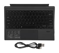 Teclado Bluetooth Inalámbrico Desmontable Portátil con Retroiluminación LED de 7 Colores, con Panel Táctil, Tipo de Interfaz Tipo C para Microsoft Pro 3/4/5/6/7