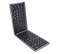 Teclado Bluetooth inalámbrico | Teclado Plegable portátil Teclado mecánico de tamaño Completo para iOS/Android/Teclado de Ordenador para computadora/teléfonos Inteligentes/tabletas(Gris Hierro