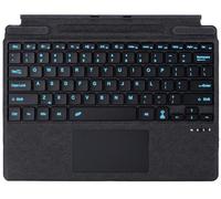 Teclado Bluetooth para Microsoft Surface Pro Copilot+ PC (11ª edición), compatible con Pro 8 Pro 9 Pro 10/Pro X Pro 11 Generation, QWERTZ, Trackpad, carga USB, alemán, negro