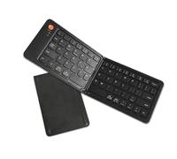 Teclado Bluetooth Plegable con Soporte de Soporte, 67 Teclas Teclado Inalámbrico Portátil, Cierre Magnético, Teclas de Interruptor de Tijera, Teclado Plegable Delgado para la