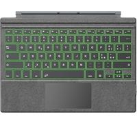 Teclado Bluetooth retroiluminado QWERTY Italiano para Microsoft Surface Pro 3/4/5/6/7/7+, teclado desmontable con 7 colores de retroiluminación y modo de espera automático