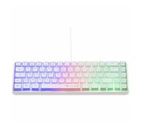 G-Lab Keyz Hydrogen, Teclado Gamer 60% Semimecánico con Cable Azerty, Retroiluminación Multicolor, Mini Teclado Gamer Silencioso, Tamaño Compacto TKL - PC/PS5 (Blanco)