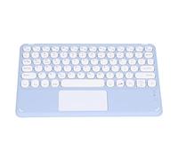 Teclado Bluetooth Ultradelgado con Panel Táctil, Smart Touch, Inalámbrico, Lindo Juego de Teclas Redondas, Teclas Flexibles para Máquina de Escribir, Tamaño Completo para Computadora,(Púrpura)