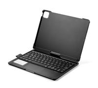 Teclado BT Recargable de 12.9 Pulgadas con un Panel Táctil Retroiluminado de 7 Colores 7 Modos de Uso Plegable, 180 ° Horizontal (Tipo B-para Air4 5th & Pro11)