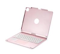 Teclado BT Recargable de 12.9 Pulgadas con un Panel Táctil Retroiluminado de 7 Colores 7 Modos de Uso Plegable, 180 ° Horizontal (Escriba D-For Pro 12.9 Pulgadas)