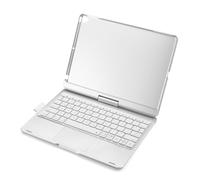 Teclado BT Recargable de 12.9 Pulgadas con un Panel Táctil Retroiluminado de 7 Colores 7 Modos de Uso Plegable, 180 ° Horizontal (Escriba A-para 10.2 y 10.5 Pulgadas)