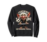 Teclado Certificado Troll Fun Meme Música para Él Sudadera