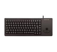 Cherry XS Trackball Keyboard, disposición en español, Teclado QWERTY, Teclado con Cable, Teclado mecánico, mecánica ML, trackball óptico con Dos Botones de ratón, Negro