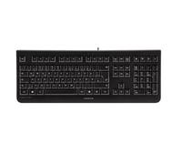 Teclado Cherry KC 1000 Alámbrico USB QWERTY completo negro con teclas duraderas