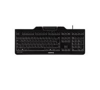 Teclado CHERRY KC 1000 SC - Negro - Lector de tarjetas inteligente - Tecnología Cherry LPK