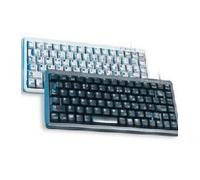 Teclado cherry ultra compacto usb - ps2 gris