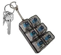 Teclado Clicker - 6 botones Sensory Light, Fidget Toy, Key Clicker | Button Gadget para niños, adolescentes, oficina, escuela, viaje, pendular, LED, luminoso, táctil, retroalimentación, estrés
