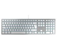 Teclado Con Cable CHERRY KC 6000C SLIM Para Mac, Plata - JK-1620GB-1