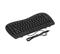 Teclado con Cable Compacto de 87 Teclas con Soporte Ajustable para un Uso Cómodo en el Trabajo o en Casa, Construcción de Plástico Duradero (Arábica)