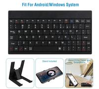 Teclado con cable de 80 teclas, conector mini USB, portátil y duradero, con bolsa de transporte.