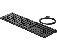 Teclado con cable HP 320K - receptor USB - negro, BULK 12 unidades (9SR37A6#ABB)