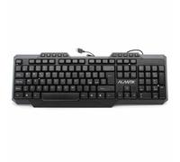 Teclado Con Cable Negro USB Alantik KBALM2 Multimedia Cuadrado Gaming